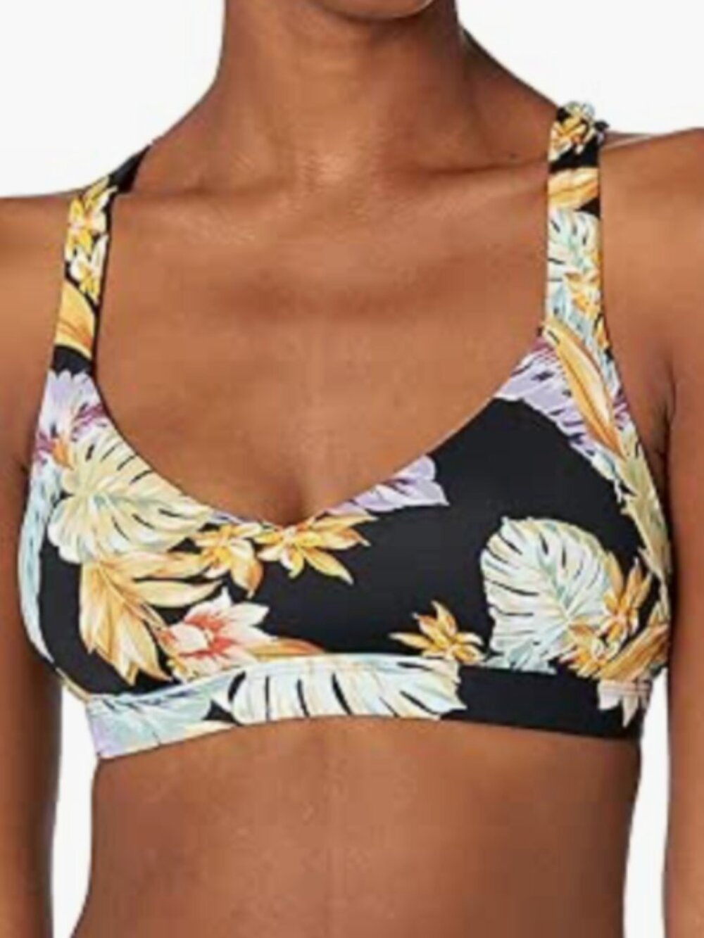 Skye Women's Tobia Wide Band Triangle Bikini Top Swimsuit Size L - 8302